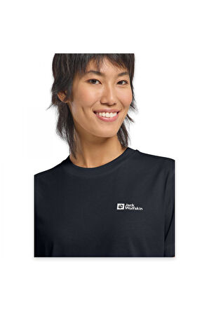 Jack Wolfskin 1808352 Essential T W Lacivert Kadın Outdoor