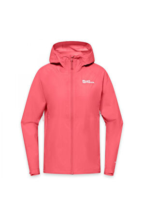 Jack Wolfskin A63767 Prelight Yağmurluk Kırmızı Kadın Outdoor