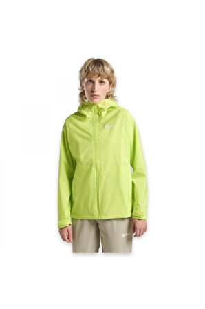 Jack Wolfskin A63767 Yağmurluk Açık Yeşil Kadın Outdoor