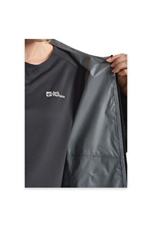 Jack Wolfskin A63767 Prelight 2.5L  W Yağmurluk Siyah Kadın Out