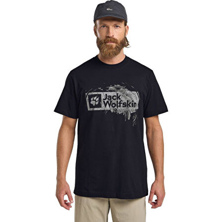 Jack Wolfskin Brand Tee Erkek T-Shirt