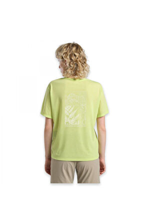 Jack Wolfskin A63953 Vonnan Graphic T W Açık Yeşil Kadın T-Shirt