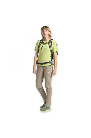 Jack Wolfskin A63953 Vonnan Graphic T W Açık Yeşil Kadın T-Shirt
