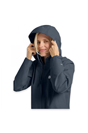 Jack Wolfskin A63902 Trailtime 2L Jkt W Lacivert Kadın Outdoor