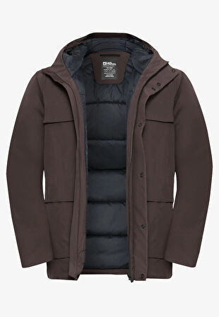 Jack Wolfskın Brandenburger Jkt M Erkek Peat Outdoor Ceketi A65047-d0108