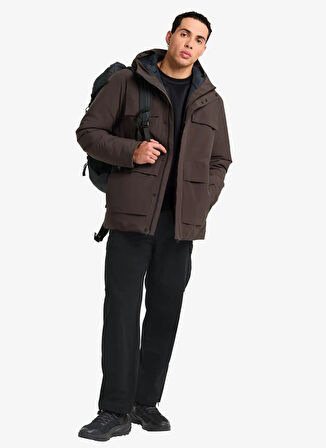 Jack Wolfskin A65047_D0108-BRANDENBURGER JKT M Kahve Normal Düz Erkek Ceket