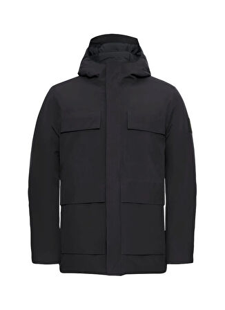 Jack Wolfskin A65047_6000-BRANDENBURGER JKT M Siyah Normal Düz Erkek Ceket