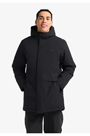 Jack Wolfskin COLD CAMP COAT M A65022-OUT CEKET BLACK ERKEK MONT