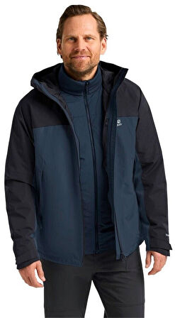 Jack Wolfskın Wıld Places 3ın1 Jkt M Erkek Midnight Sky Outdoor Ceketi A65257-c0412