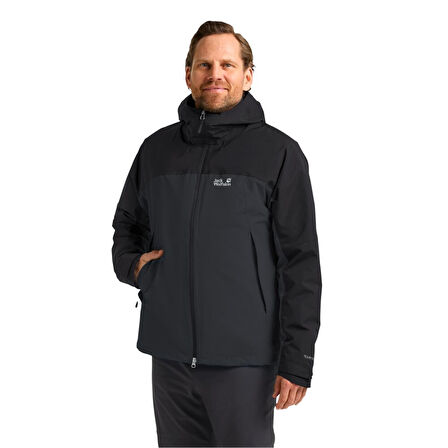 Jack Wolfskın Wıld Places 3ın1 Jkt M Erkek Phantom Outdoor Ceketi A65257-6350