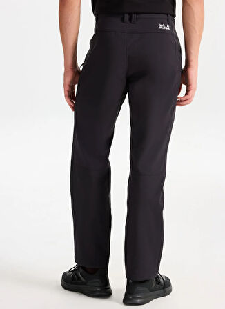 Jack Wolfskin A65300_6000-TREK TERRAIN PANTS M Siyah Normal Bel Normal Düz Erkek Outdoor Pantolonu