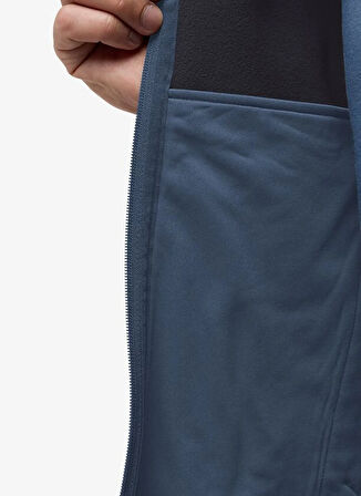 Jack Wolfskin A62521_C0412-WHIRLWIND MEN Lacivert Dik Yaka Normal Düz Erkek Polar Sweatshırt