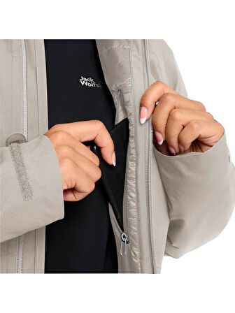 Jack Wolfskın Heıdelsteın Ins Jkt W Kadın Pale Sand Outdoor Ceketi 1115681-a0056