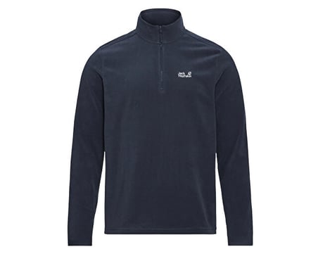 Jack Wolfskin TAUNUS 100 HZ M Erkek Outdoor Çeyrek Fermuarlı Polar Üst A65798-C0412 Lacivert