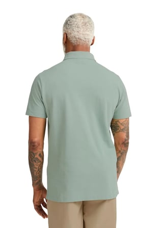 Jack Wolfskin ESSENTIAL POLO M Yeşil Regular Fit Logo Baskılı Erkek Polo T-Shirt