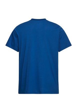 Jack Wolfskin CAREFREE T M Mavi Bisiklet Yaka Regular Fit Logo Baskılı Erkek T-Shirt