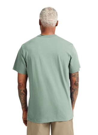 Jack Wolfskin ESSENTIAL T M Yeşil Bisiklet Yaka Regular Fit Logo Baskılı Erkek T-Shirt