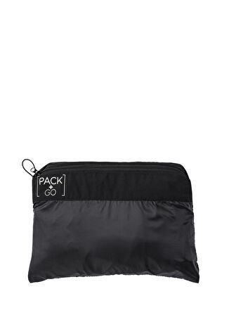 Jack Wolfskin Siyah Erkek Yağmurluk 1115061-6000 PACK & GO OVERHEAD M