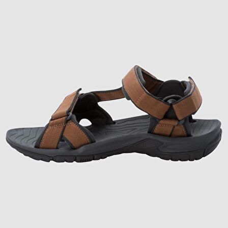 Jack Wolfskin 4019021 Lakewood Ride Sandal M Brown Black Erkek Sandalet