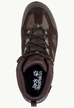 Jack Wolfskin 4042461 Vojo 3 Texapore Mid M Dark Brown/Lime Erkek Outdoor Bot