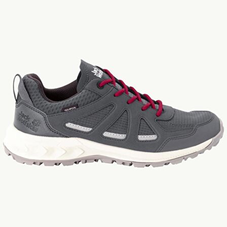 Jack Wolfskin 4051341 Woodland 2 Texapore Low W Grey/Red Kadın Outdoor Ayakkabı