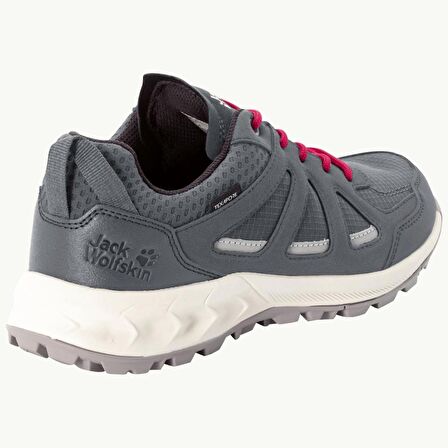 Jack Wolfskin 4051341 Woodland 2 Texapore Low W Grey/Red Kadın Outdoor Ayakkabı