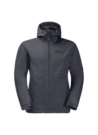 Jack Wolfskin Gri  Erkek Kapüşonlu Termal Zip Ceket 1111723-6230 WISPER INS JKT M