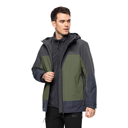 Jack Wolfskin Dna Tundra 3IN1 Erkek Su Geçirmez Outdoor Mont  1115281-4129