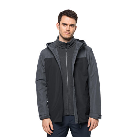 Jack Wolfskin Taubenberg 3IN1 Erkek Su Geçirmez Outdoor Mont