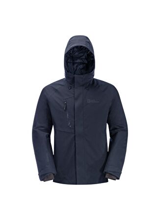 Jack Wolfskin Lacivert Normal Kalıp Erkek Termal Zip Ceket 1115321-1010 TROPOSPHERE INS JKT M