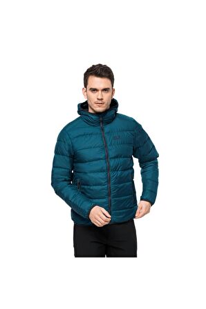 Jack Wolfskın 1200573 Water Repellent Helium Men Mavi Erkek Mont