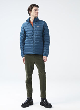 Jack Wolfskin Mavi Erkek Zip Ceket 1205933-4133 PACK & GO DOWN JKT M