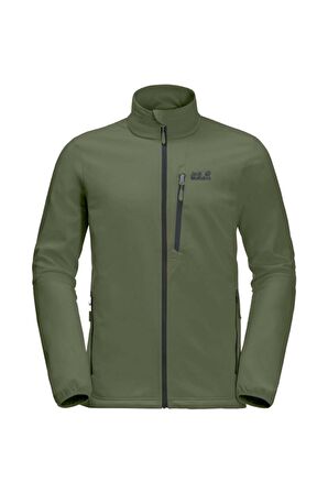 Jack Wolfskin Düz Haki Erkek Polar Sweatshırt 1305801-4129 WHIRLWIND MEN