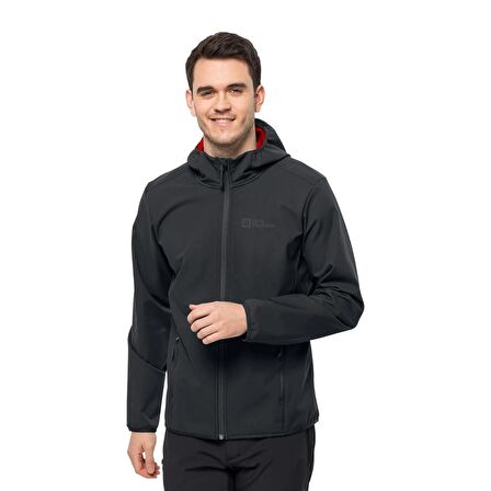 Jack Wolfskin Düz Antrasit Erkek Polar Sweatshırt 1307471-6350 BORNBERG HOODY M