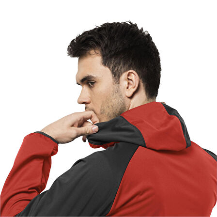 Jack Wolfskin Kırmızı Erkek Zip Ceket 1306922_2193 FELDBERG HOODY M