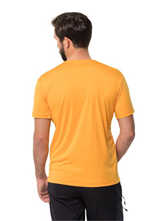 Jack Wolfskin Bisiklet Yaka Turuncu Erkek T-Shirt 1807183_3087 PEAK GRAPHIC T M