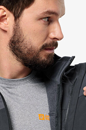 Jack Wolfskin Taubenberg 3In1 Jkt M Erkek Siyah Mont 1115311-6001