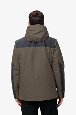 Jack Wolfskin Jasper 3in1 Erkek Kahverengi Mont 1115261-5719