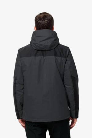 Jack Wolfskin Jasper 3in1 Erkek Siyah Mont 1115261-6350