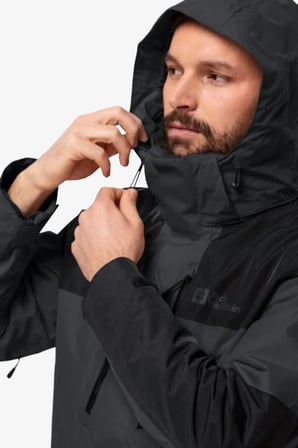 Jack Wolfskin Jasper 3in1 Erkek Siyah Mont 1115261-6350