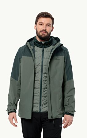Jack Wolfskin Glaabach 3In1 JKT M Erkek Outdoor Ceket