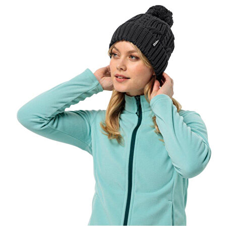 Jack Wolfskin Pompom Beanie Bere 1905092-6000 Black