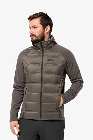 Jack Wolfskin Tasman Down Hybrid Erkek Kahverengi Mont 1711411-5719