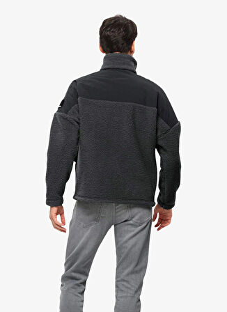 Jack Wolfskin Antrasit Erkek Polar Sweatshırt Maarweg Jkt