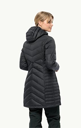 Jack Wolfskin TUNDRA DOWN COAT W SİYAH Kadın Mont