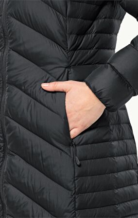 Jack Wolfskin TUNDRA DOWN COAT W SİYAH Kadın Mont