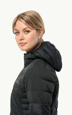 Jack Wolfskin TUNDRA DOWN COAT W SİYAH Kadın Mont