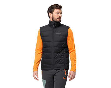 Jack Wolfskin Ather Down Vest M Erkek Outdoor Yelek 1207691-6000 Siyah