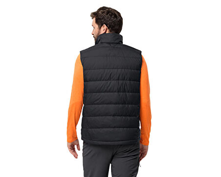 Jack Wolfskin Ather Down Vest M Erkek Outdoor Yelek 1207691-6000 Siyah