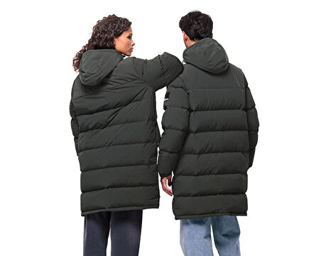 Jack Wolfskin Dellbrueck Long Jkt Unisex Outdoor Montu 1207551-6502 Siyah